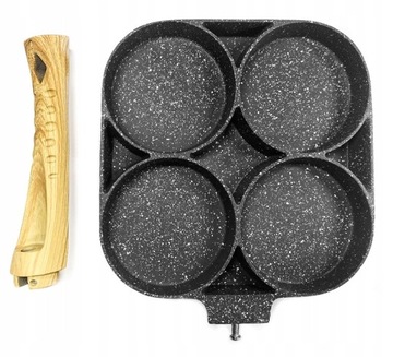 Квадратная сковорода для жарки яиц и блинов, 4 полости Krisberg KR 5001