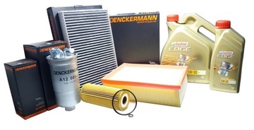 4 FILTRY + 5L OLEJE 5W30 - AUDI A4 B6 B7 1.9TDI