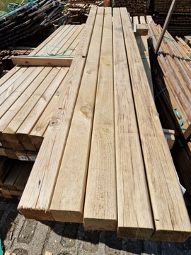 Брус деревянный гладкий 9х9х270 см прямой зеленый с пропиткой 2 шт.