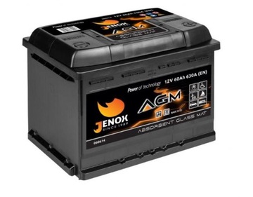 Akumulator Jenox AGM 60Ah 630A START STOP L2