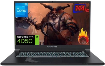 GAMING Gigabyte G7 i5-12500H 17' 144Hz DDR4 16GB SSD 512GB RTX 4050 W11
