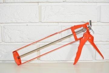 Pistolet wyciskacz szkieletowy do silikonów klejów