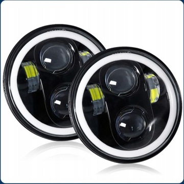 REFLEKTOR LAMPA PRZÓD MOTOCYKLOWA H4 LED 5.75in 1szt