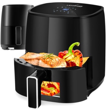 Fritéza Horkovzdušná Bez Oleje Airfryer Grilování Velká S Nepřilnavým Povrchem 4L Led
