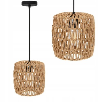 LAMPA WISZĄCA POJEDYNCZA PLECIONA BOHO SZNUREK APP1252