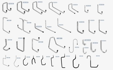 СТАЛЬНОЙ КРЮК ВКРУЧЕННЫЙ В БАЛКУ ПОЛКА 170х110мм ВЕШАЛКА для легких инструментов