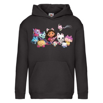 BLUZA KOCI DOMEK GABI Z KAPTUREM 116 cm 5-6 LAT