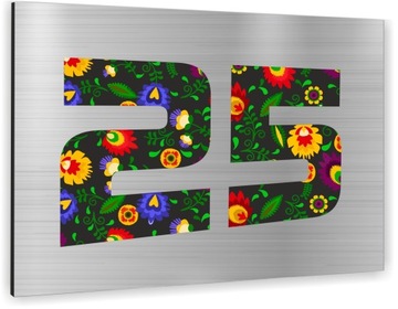 DUŻA Tabliczka ADRESOWA ALUMINIOWA 20x15 numer dom