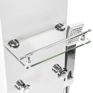 КОЛОННА ВАННА ДУШЕВАЯ ПАНЕЛЬ ВАННА ДУШЕВАЯ ПОЛКА ДОЖДЕВОЙ ДУШ 5 РЕЖИМОВ БЕЛЫЙ