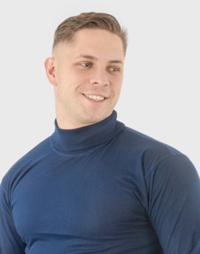 Элегантная мужская водолазка WXM XXL синяя