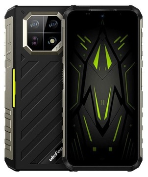 Smartfon UleFone Armor 22 8/128GB Nowy 120Hz Czarno-Zielony + Gratis