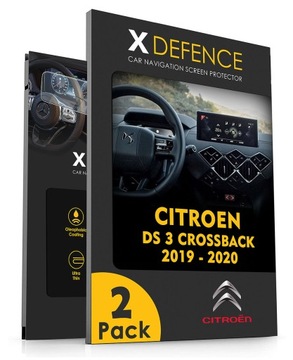 2w1 SZKŁO OCHRONNE NA NAWIGACJĘ EKRAN DO CITROEN DS 3 CROSSBACK 2019-2020