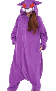 Piżama Onesie KIGURUMI Purpurowy Gengar S-XL