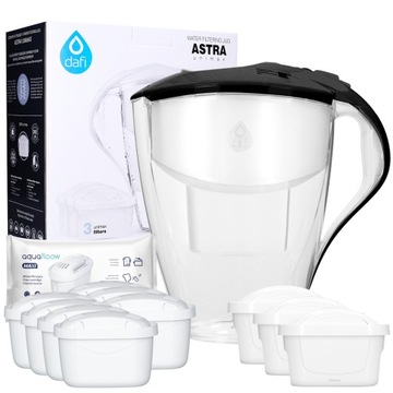 Dzbanek filtrujący Dafi Astra 3l + 3x Filtr Dafi + 7x filtr zamiennik