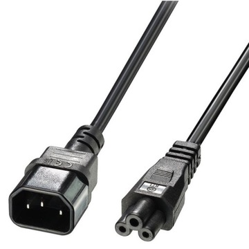 Przedłużacz UPS koniczynka C14-C5 1m Lindy 30340