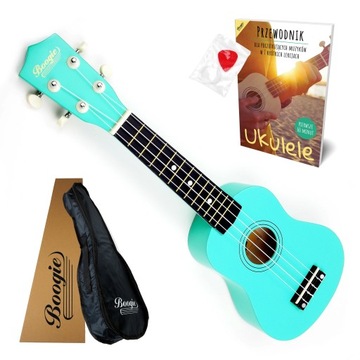 UKULELE SOPRANOWE DREWNIANE POKROWIEC KOLORY RÓŻNE