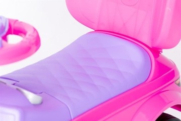 JEŹDZIK CHODZIK PCHACZ 3w1 AUTKO SAMOCHODZIK RÓŻ MELODYJKI KLAKSON PREZENT!