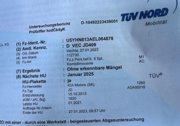 Kia Ceed II Kombi 1.6 GDI 135KM 2013 Kia Ceed 1,6 GDI 135KM Navi Kamera Climatronic Led Bezwypadkowy SERWIS, zdjęcie 27