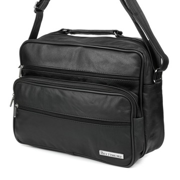 Męska torba skórzana duża do pracy szkoły A4 elegancka premium Beltimore