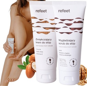 ZESTAW DO STÓP Krem do Stóp z mocznikiem + PEELING do stóp zmiękczający