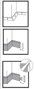 VOX ESPUMO 301 плинтус 2,4 м БЕЛЫЙ