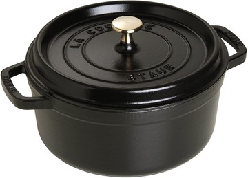 Staub Garnek żeliwny tradycyjny Cocotte 24 cm 3,8L czarny
