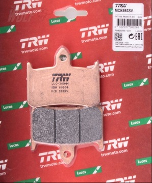 KLOCKI HAMULCOWE TRW HONDA CB F CBR NR NS NSR NTV RVF VFR VTR PRZÓD