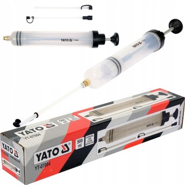 РУЧНОЙ ШПРИЦ YATO ДЛЯ ПОТРЕБИТЕЛЬСКИХ ЖИДКОСТЕЙ 500 МЛ YT-07084