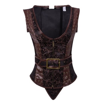 Fashion Lady Steel Bone Corset Gothic Steampunk