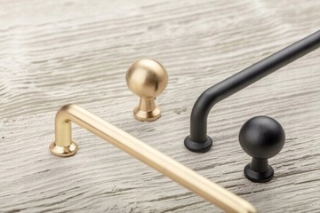 GAŁKA MEBLOWA UCHWYT SZAFKI KOMODY GTV CENTO CZARNY MAT + WKRĘT MONTAŻOWY