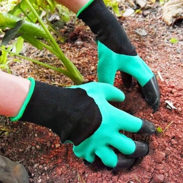 ПЕРЧАТКИ САДОВЫЕ ПЕРЧАТКИ КОГТЕЦЫ С КОГОТЕМ ДЛЯ СТЁГКИ И ПОСЕВА