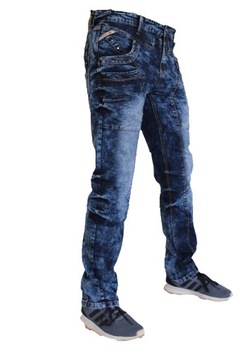 Spodnie jeansy,dzinsy męskie DTGreennaszycia jasne