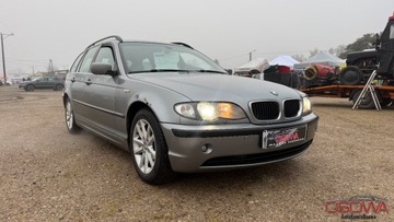 BMW Seria 3 E46 Touring 320 d 150KM 2004 BMW Seria 3 2.0d 150 KM automat skory bi xenon Czarny sufit stan tech per, zdjęcie 3