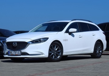 Mazda 6 III Sport Kombi Facelifting 2018 2.0 Skyactiv-G 145KM 2022 Mazda 6 aut Krajowa Biała Perła ACC HUD Blis Full-LED ogrzew.Kierow.+Fotele, zdjęcie 29