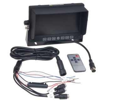 MONITOR LCD HD 7'' 12V/24V do KAMERA COFANIA 3x AV