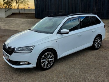 Skoda Fabia III Kombi Facelifting 1.0 TSI 95KM 2021 Skoda Fabia 1,0 panorama serwis ASO, bezwypadkowy, zdjęcie 1