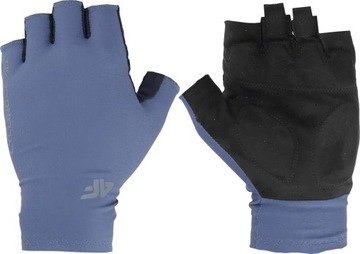 Rękawiczki rowerowe 4F z żelowymi wkładkami U122 denim L