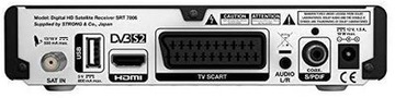 СПУТНИКОВЫЙ ТЮНЕР DVB-S2 ДЕКОДЕР Strong SRT 7006 HD
