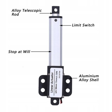 ЭЛЕКТРОПРИВОД 50Н 15ММ/С 50ММ