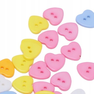 ЦВЕТНЫЕ ПУГОВИКИ ИЗ СМОЛЫ, микс 180 шт.