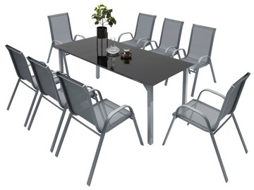 КОМПЛЕКТ САДОВОЙ МЕБЕЛИ 8+1 ДЛЯ ТЕРРАСЫ, БАЛКОНА