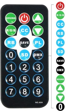 2x прожектора Disco Light RGB 36 светодиодов 72 Вт с дистанционным управлением