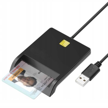 Czytnik kart kierowców chipowy USB SMART CARD,4XS