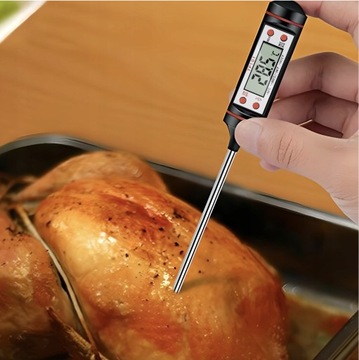 ЦИФРОВОЙ КУХОННЫЙ ТЕРМОМЕТР ДЛЯ МЯСА, ВИНА, ШТЫРЬКИЙ ЖК-ЗОНД