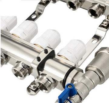 РАСПРЕДЕЛИТЕЛЬ ТЕПЛА SANITLINE НА 9 КОНТУРОВ НАПОЛЬНОГО ОТОПЛЕНИЯ