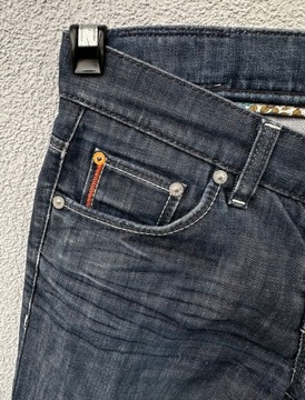 Hugo Boss W27 L34 vintage proste spodnie jeansowe damskie