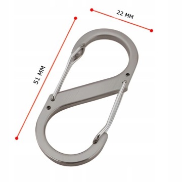 ПРЯЖКА МЕТАЛЛИЧЕСКИЙ КАРАБИН ЗАЖИМ ДЛЯ РЕМНЯ БОЛЬШОЙ ГРАФИТ