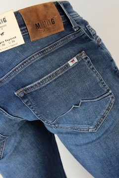 MUSTANG OREGON TAPERED SLIM SPODNIE JEANS _ W30 L34