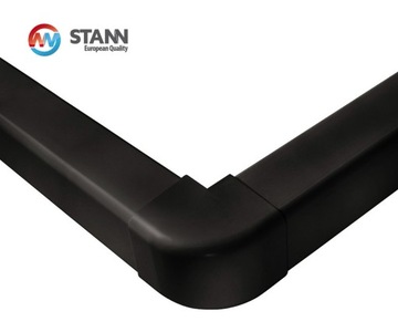 Narożnik zewnętrzny do koryta czarnego 80x60mm 0806AE-B STANN