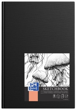 SZKICOWNIK OXFORD SKETCHBOOK SZYTY A5/96K CZARNY